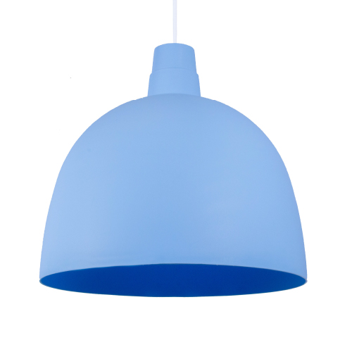 Colgante celeste pastel pvc E27 28cm